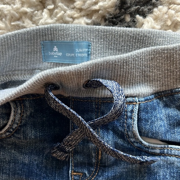 Bundle of 2 Baby Gap and Cat and Jack toddler boy skinny jeans elastic waist 2T - Picture 2 of 4